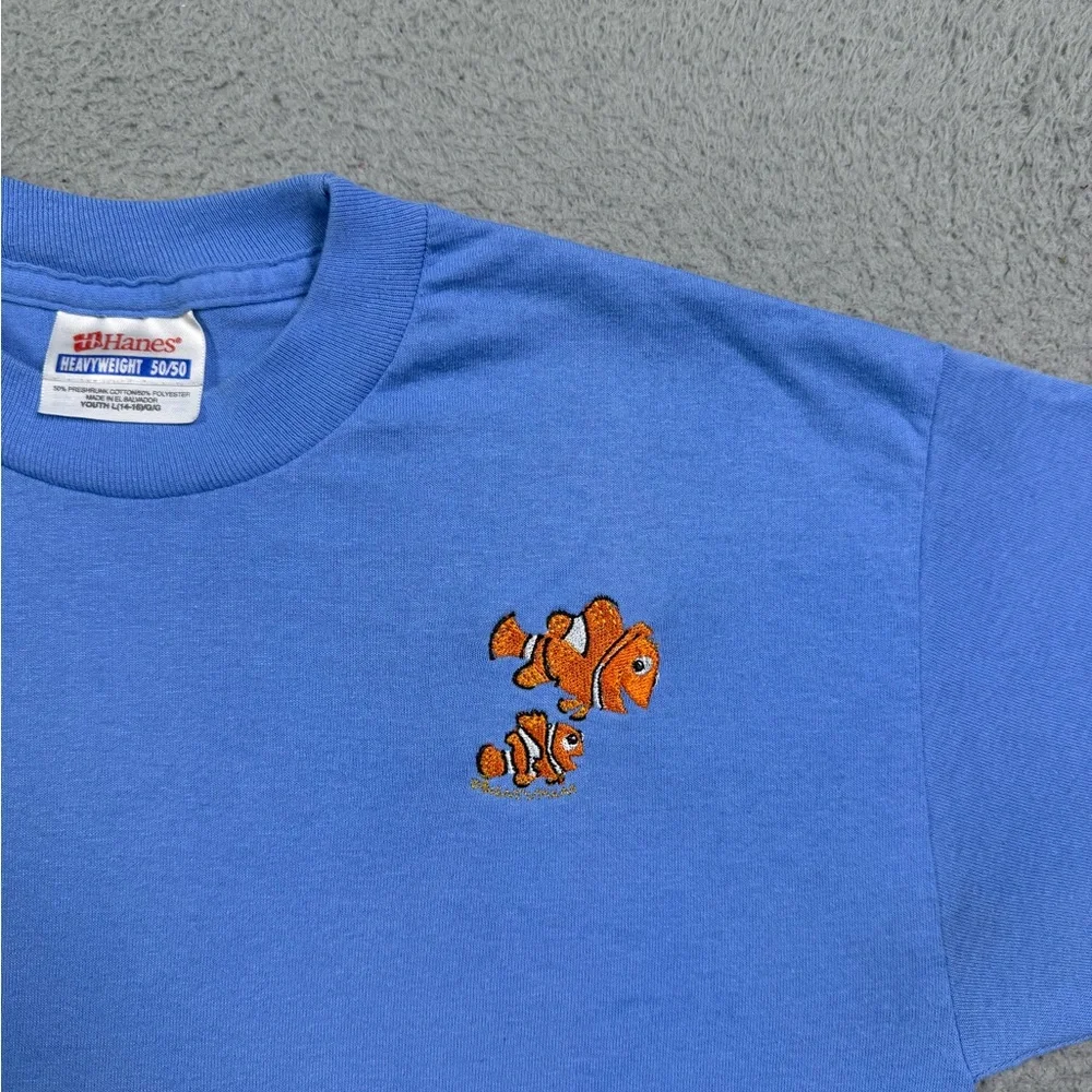 Kids Vintage y2k embroidered fish T-shirt‎